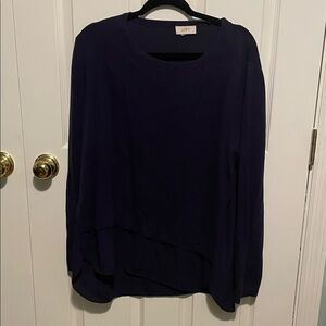 LOFT Deep Purple Women's Crew Neck Sweater